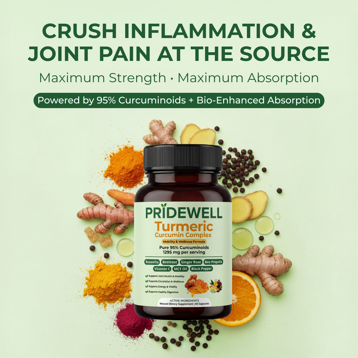 Pridewell Turmeric Curcumin Complex
