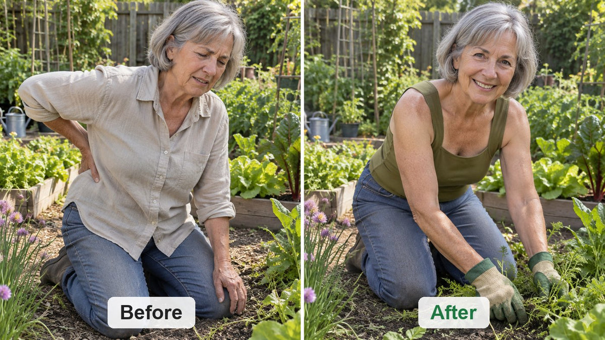 Carol, 71 · Size L before and after